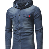 Minora - Hooded Long Sleeves Shirt for Men - Sarman Fashion - Wholesale Clothing Fashion Brand for Men from Canada