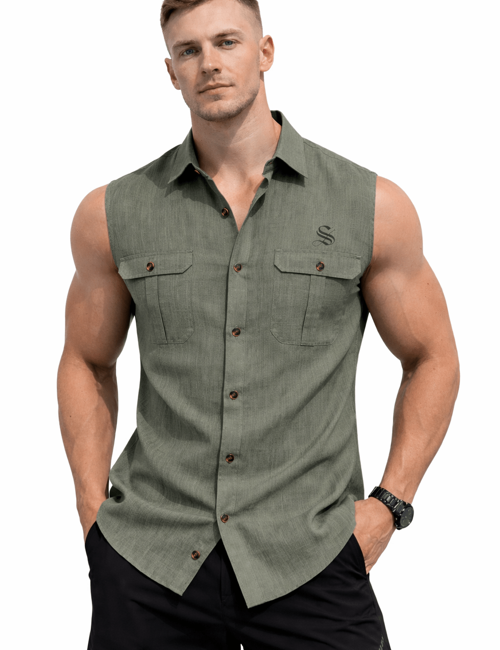 MKA - Tank Top for Men - Sarman Fashion - Wholesale Clothing Fashion Brand for Men from Canada