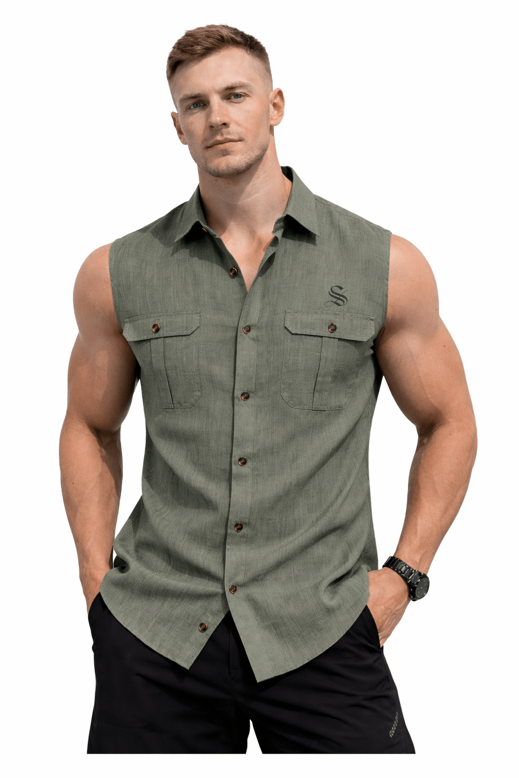 MKA - Tank Top for Men - Sarman Fashion - Wholesale Clothing Fashion Brand for Men from Canada
