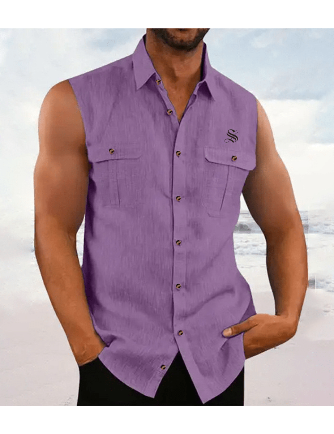 MKA - Tank Top for Men - Sarman Fashion - Wholesale Clothing Fashion Brand for Men from Canada
