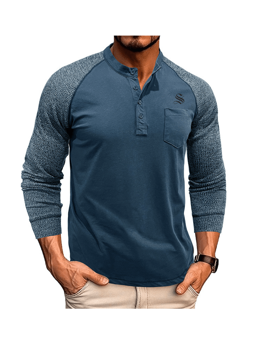 MNJ - Long Sleeves Shirt for Men - Sarman Fashion - Wholesale Clothing Fashion Brand for Men from Canada