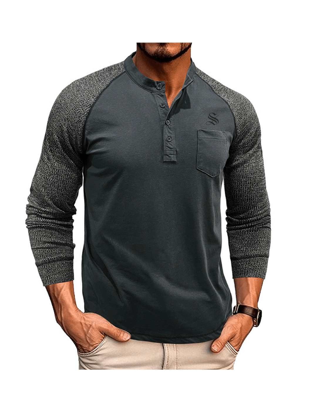 MNJ - Long Sleeves Shirt for Men - Sarman Fashion - Wholesale Clothing Fashion Brand for Men from Canada