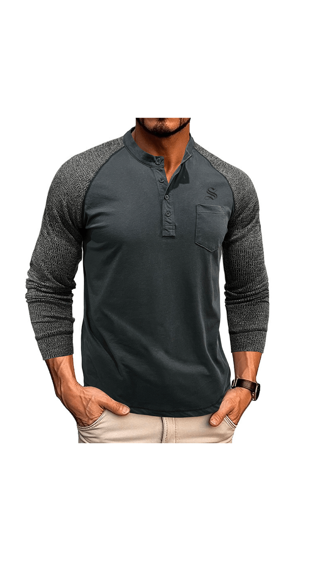MNJ - Long Sleeves Shirt for Men - Sarman Fashion - Wholesale Clothing Fashion Brand for Men from Canada