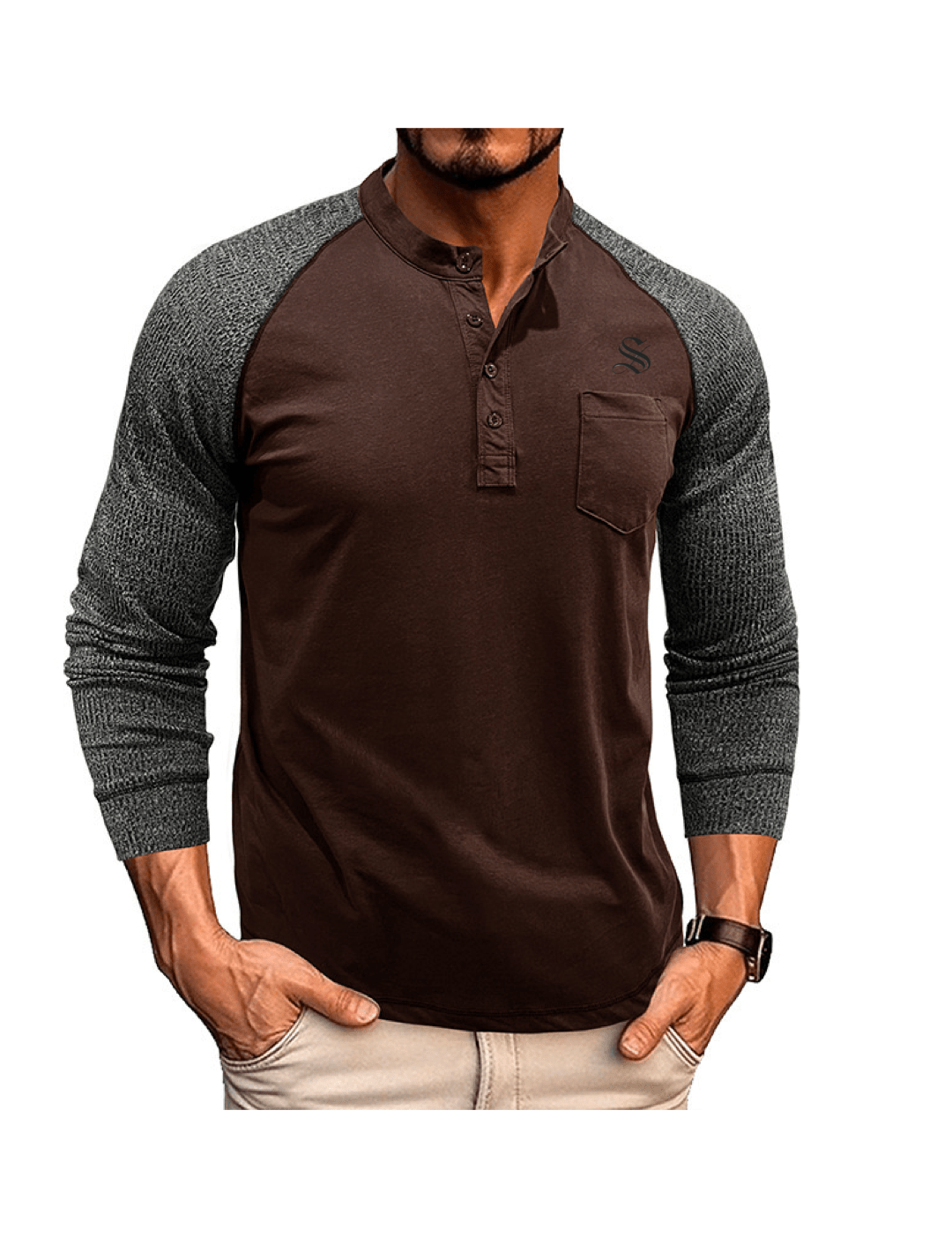 MNJ - Long Sleeves Shirt for Men - Sarman Fashion - Wholesale Clothing Fashion Brand for Men from Canada