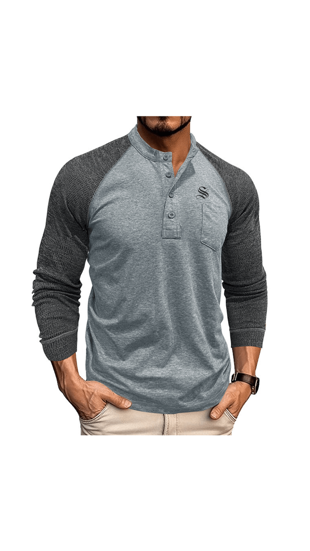 MNJ - Long Sleeves Shirt for Men - Sarman Fashion - Wholesale Clothing Fashion Brand for Men from Canada
