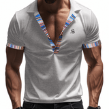 Molno - V - Neck T-Shirt for Men - Sarman Fashion - Wholesale Clothing Fashion Brand for Men from Canada