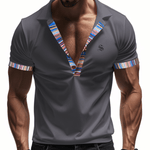Molno - V - Neck T-Shirt for Men - Sarman Fashion - Wholesale Clothing Fashion Brand for Men from Canada