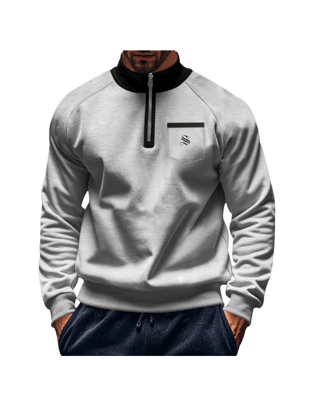 Monikaun 12 - Long Sleeves sweater for Men - Sarman Fashion - Wholesale Clothing Fashion Brand for Men from Canada