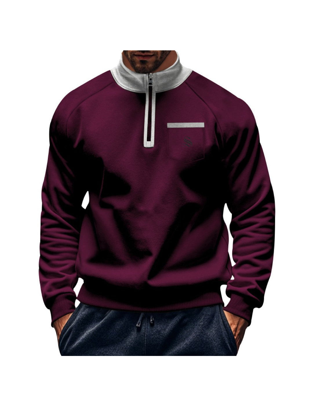 Monikaun 12 - Long Sleeves sweater for Men - Sarman Fashion - Wholesale Clothing Fashion Brand for Men from Canada