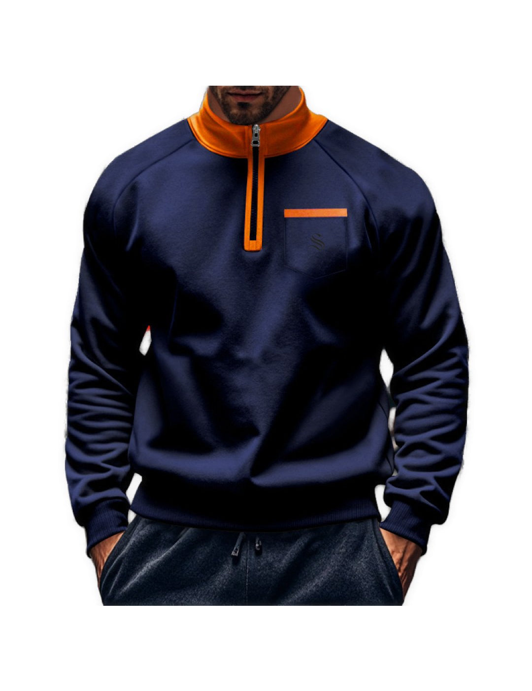 Monikaun 12 - Long Sleeves sweater for Men - Sarman Fashion - Wholesale Clothing Fashion Brand for Men from Canada