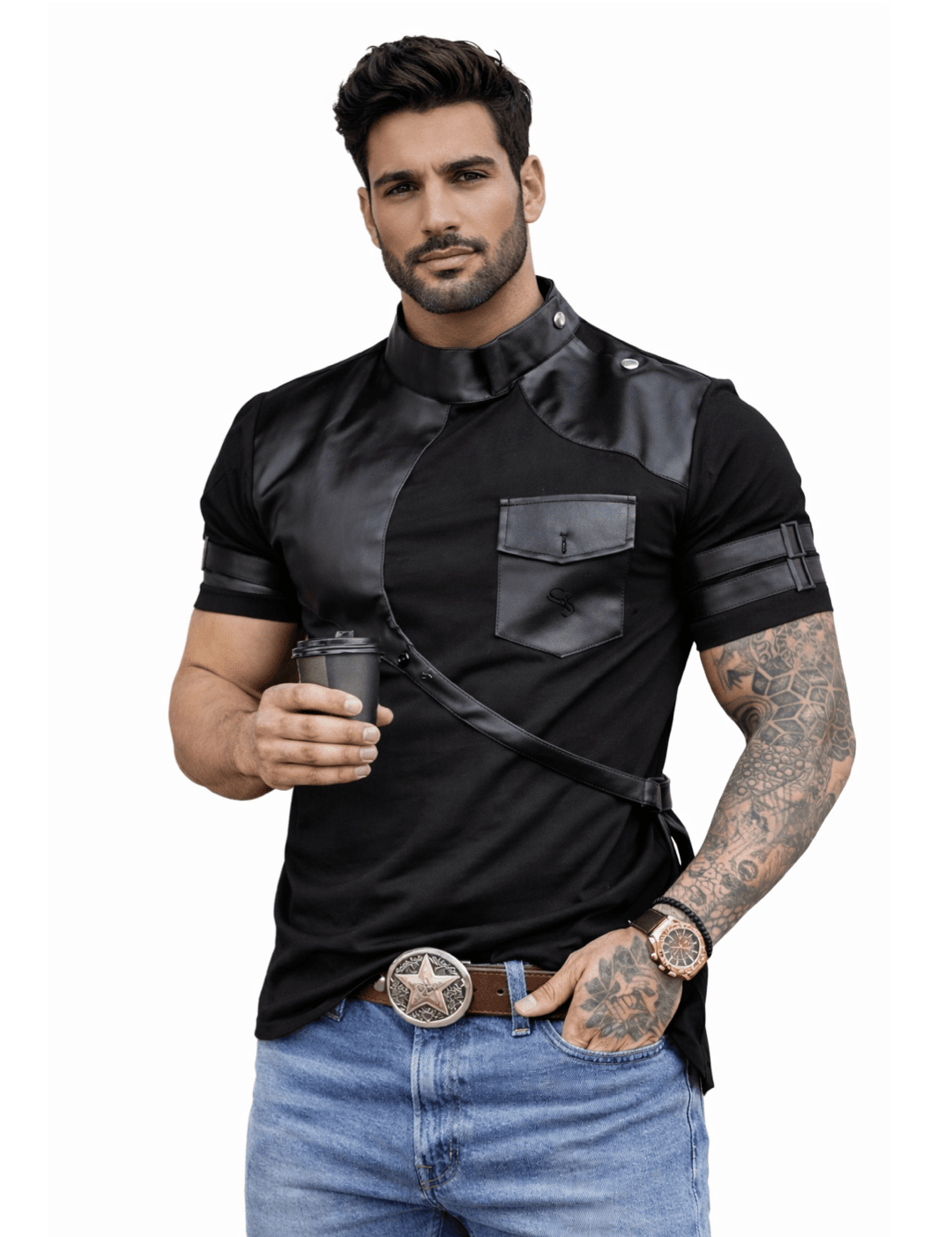 MonsTura - Men’s t-shirt - Sarman Fashion - Wholesale Clothing Fashion Brand for Men from Canada