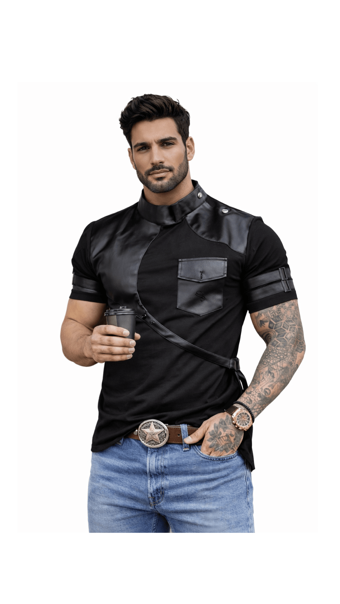 MonsTura - Men’s t-shirt - Sarman Fashion - Wholesale Clothing Fashion Brand for Men from Canada
