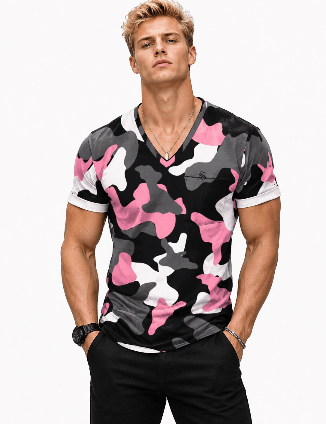 Multidu - Short Sleeves Shirt for Men - Sarman Fashion - Wholesale Clothing Fashion Brand for Men from Canada