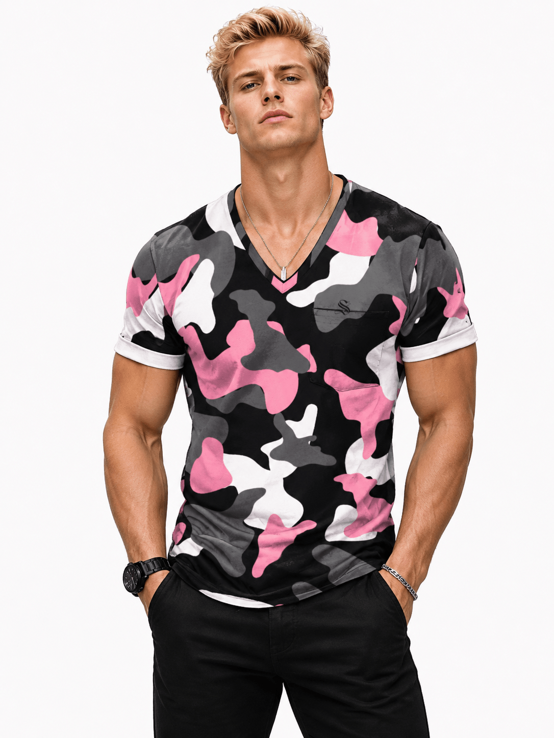 Multidu - Short Sleeves Shirt for Men - Sarman Fashion - Wholesale Clothing Fashion Brand for Men from Canada