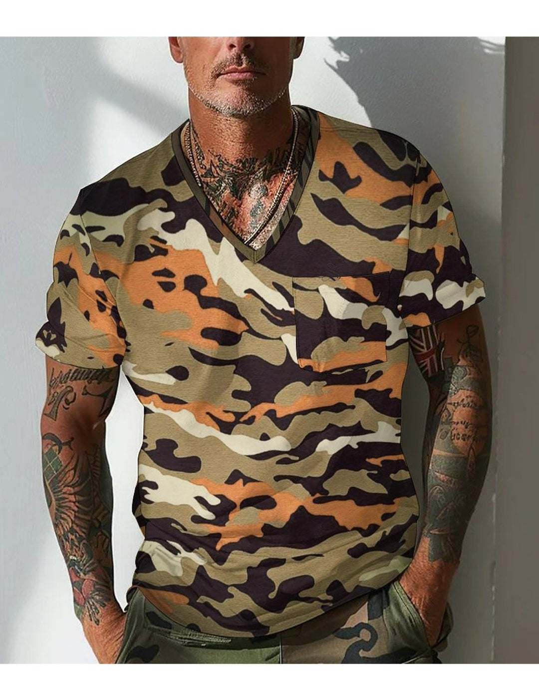 Multidu - Short Sleeves Shirt for Men - Sarman Fashion - Wholesale Clothing Fashion Brand for Men from Canada