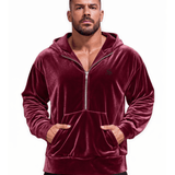 Mutant 111 - Velvet Hoodie for Men - Sarman Fashion - Wholesale Clothing Fashion Brand for Men from Canada