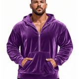 Mutant 111 - Velvet Hoodie for Men - Sarman Fashion - Wholesale Clothing Fashion Brand for Men from Canada