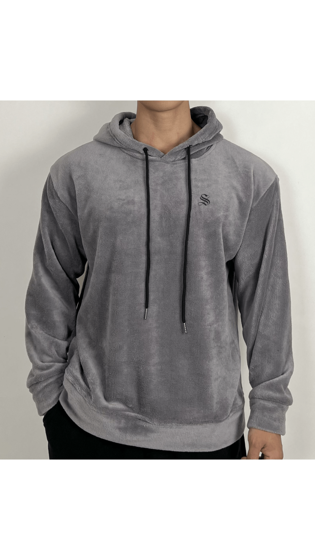 Mutant 112 - Velvet Hoodie for Men - Sarman Fashion - Wholesale Clothing Fashion Brand for Men from Canada