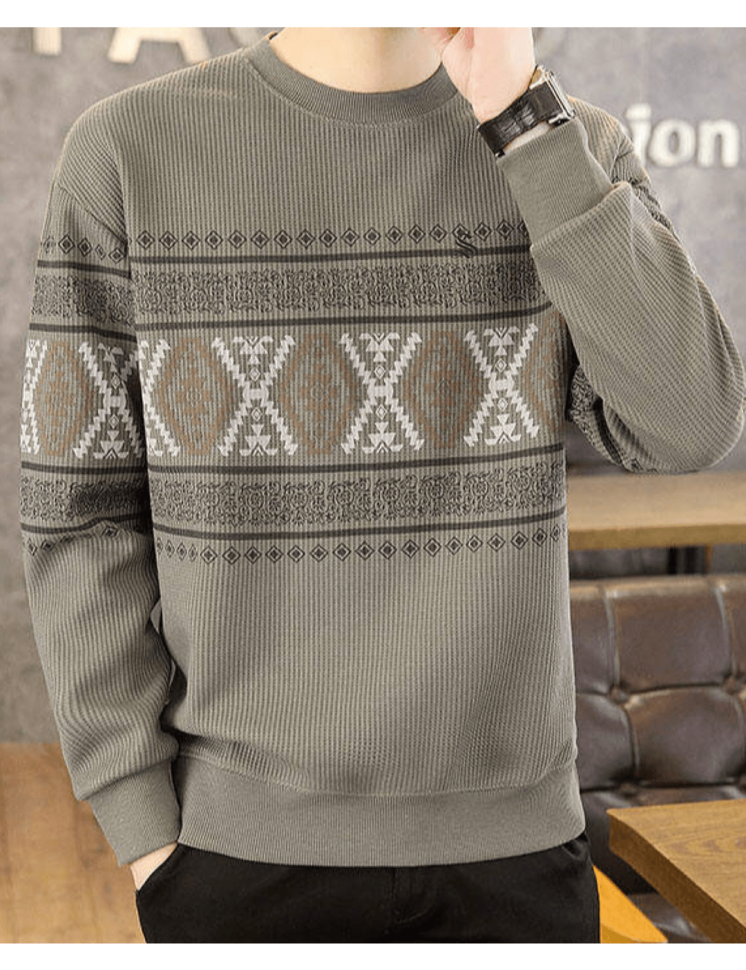 MVP 4 - Sweater for Men - Sarman Fashion - Wholesale Clothing Fashion Brand for Men from Canada