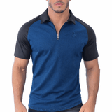 My X - Blue/Black Polo Jeans Shirt for Men - Sarman Fashion - Wholesale Clothing Fashion Brand for Men from Canada