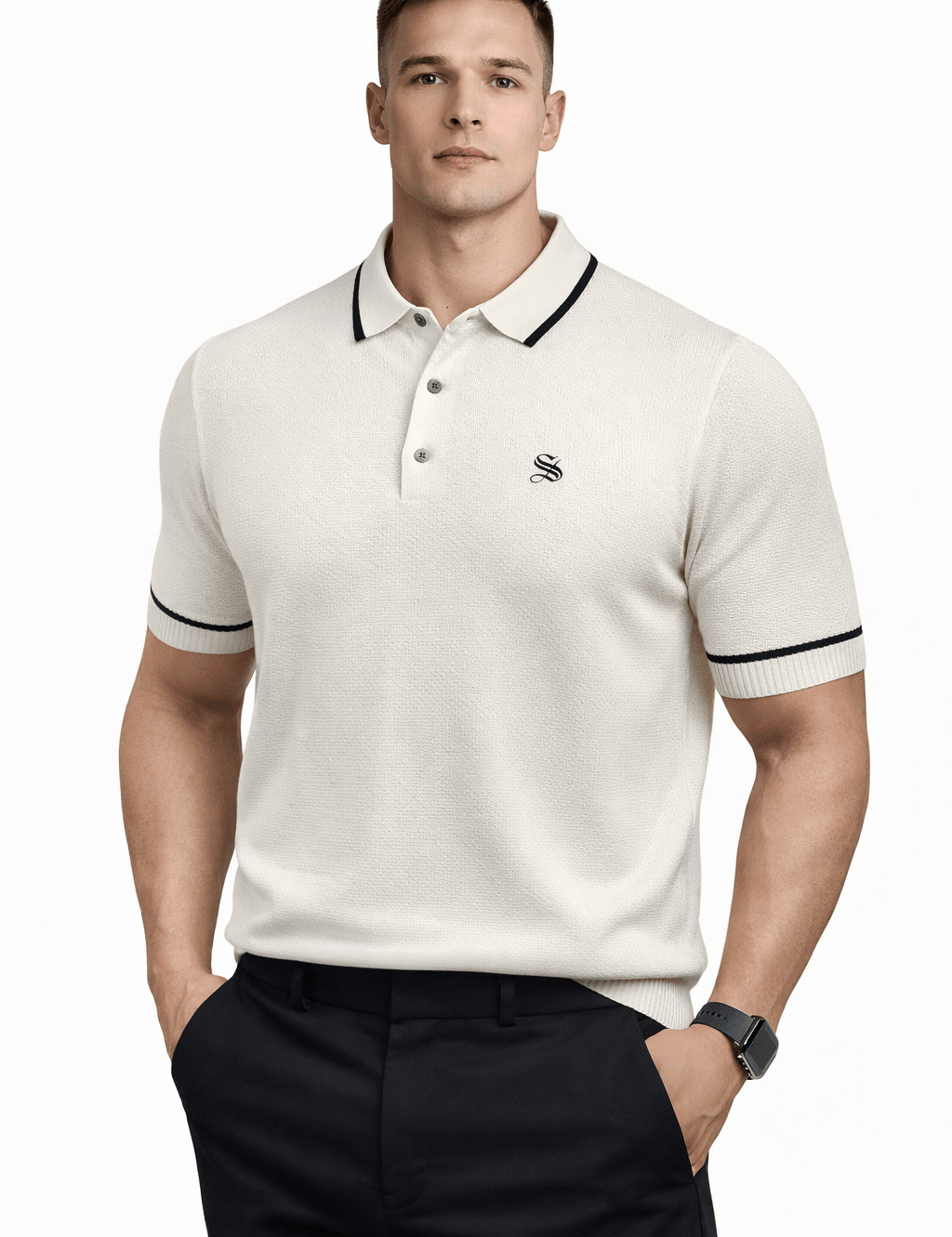 Nava 2 - Polo Shirt for Men - Sarman Fashion - Wholesale Clothing Fashion Brand for Men from Canada
