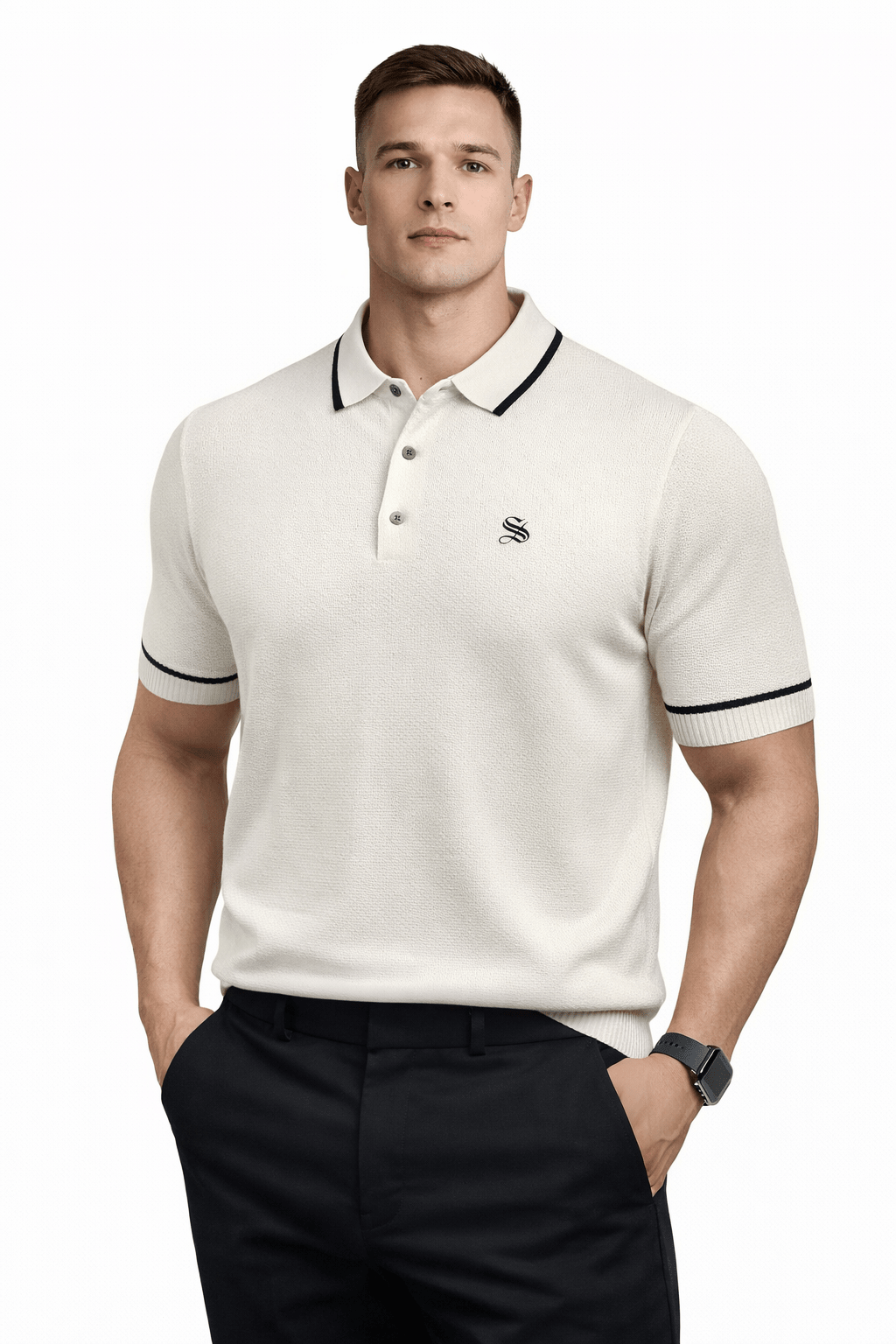 Nava 2 - Polo Shirt for Men - Sarman Fashion - Wholesale Clothing Fashion Brand for Men from Canada