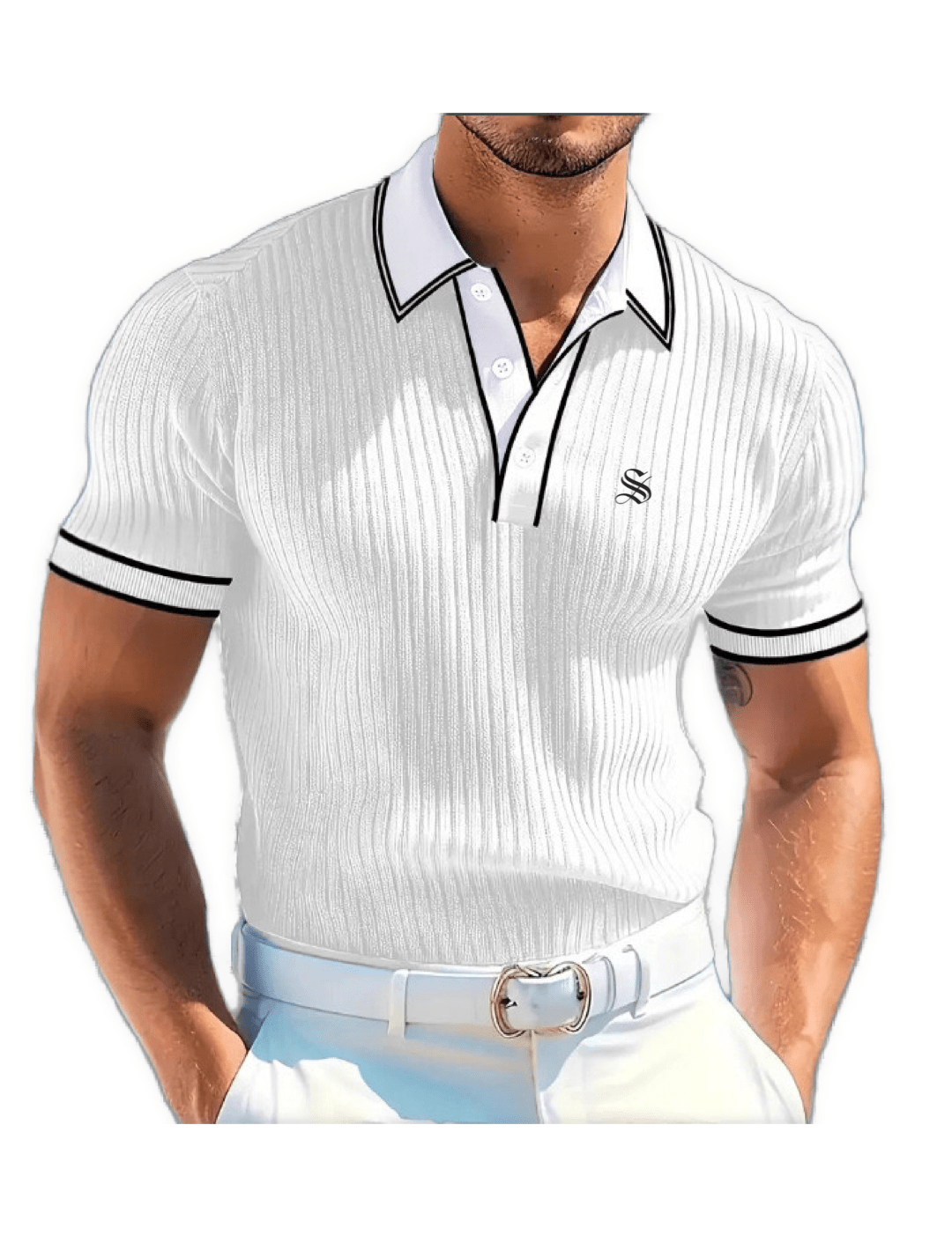 Nava 4 - Polo Shirt for Men - Sarman Fashion - Wholesale Clothing Fashion Brand for Men from Canada
