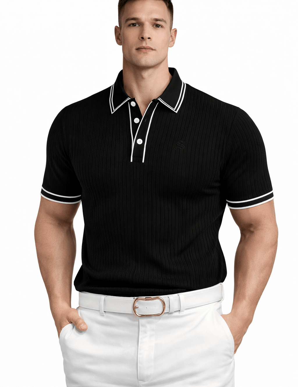 Nava 4 - Polo Shirt for Men - Sarman Fashion - Wholesale Clothing Fashion Brand for Men from Canada