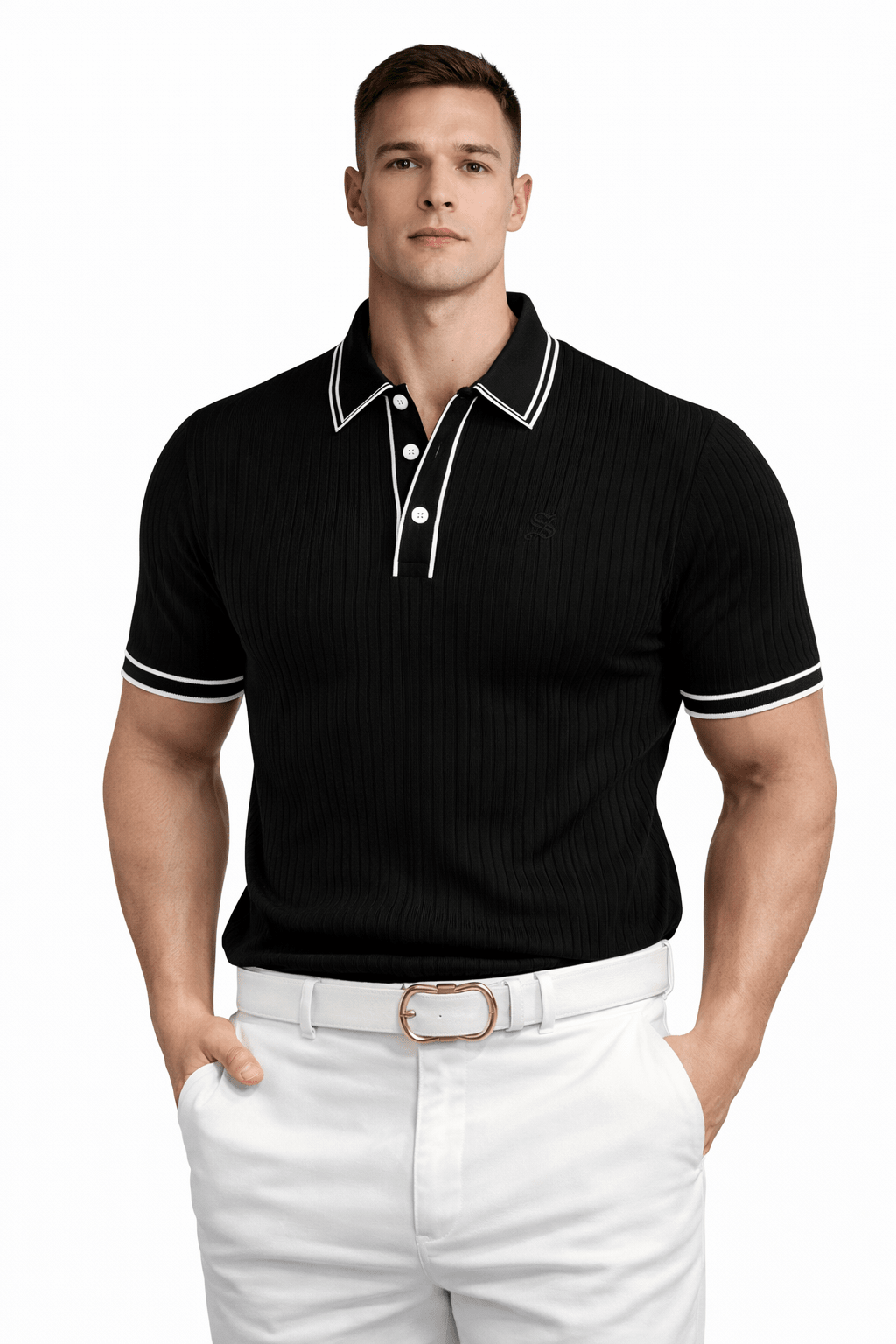 Nava 4 - Polo Shirt for Men - Sarman Fashion - Wholesale Clothing Fashion Brand for Men from Canada