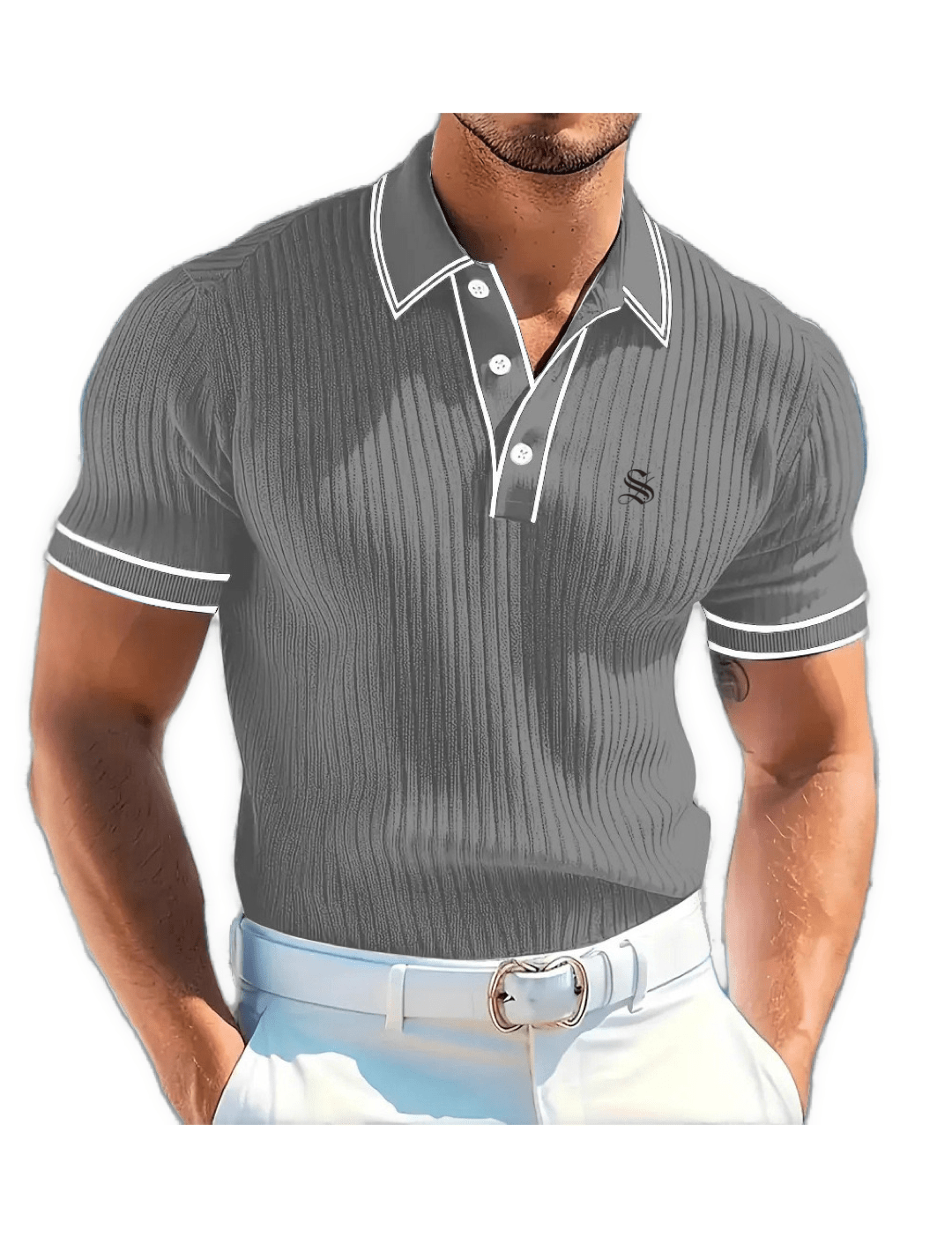 Nava 4 - Polo Shirt for Men - Sarman Fashion - Wholesale Clothing Fashion Brand for Men from Canada