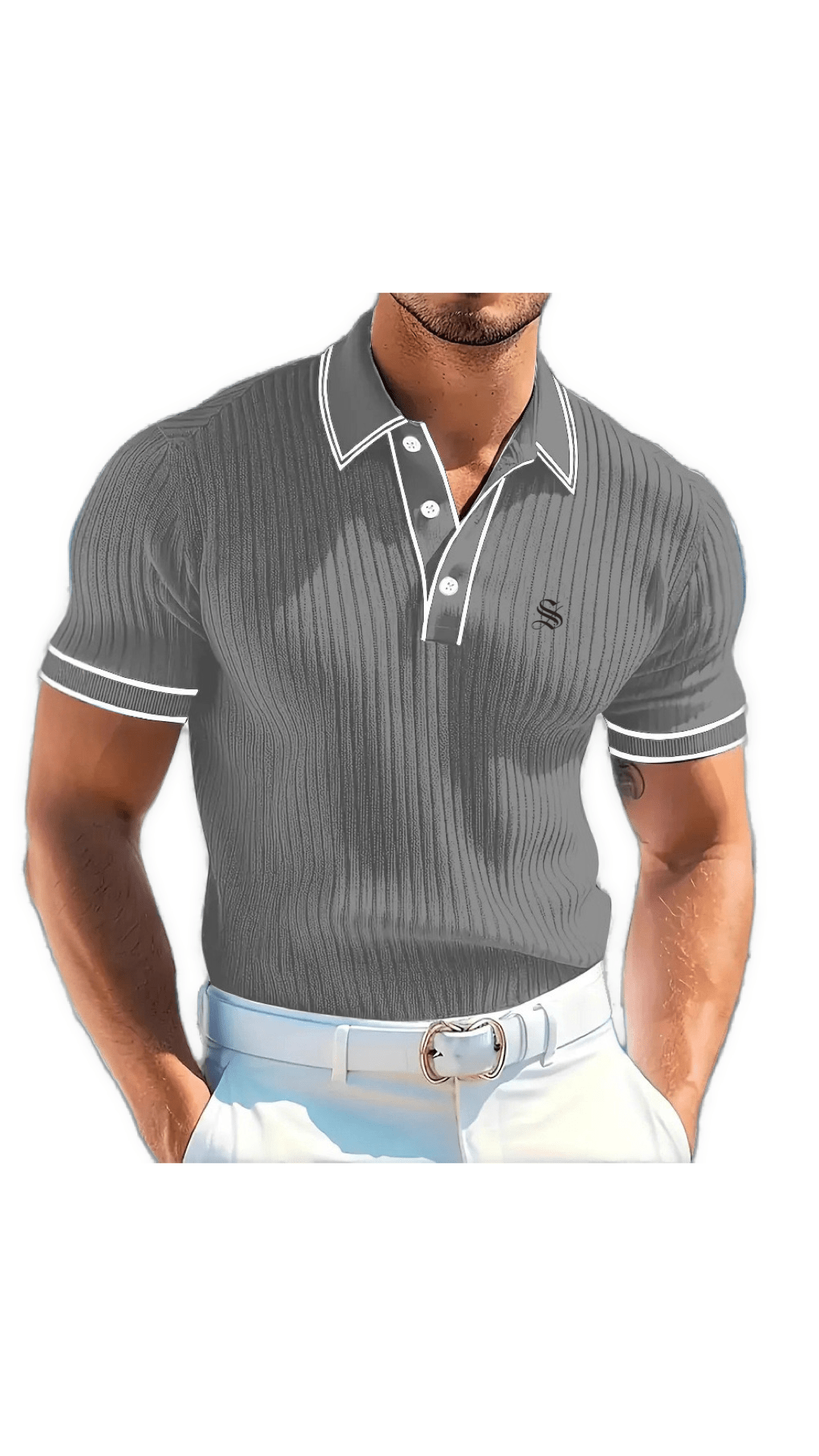 Nava 4 - Polo Shirt for Men - Sarman Fashion - Wholesale Clothing Fashion Brand for Men from Canada