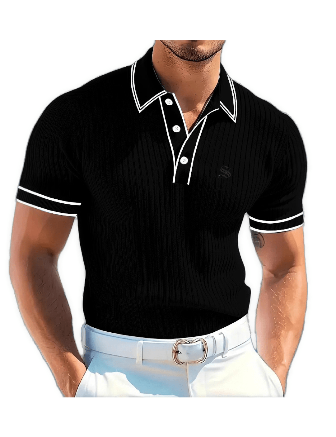 Nava 4 - Polo Shirt for Men - Sarman Fashion - Wholesale Clothing Fashion Brand for Men from Canada