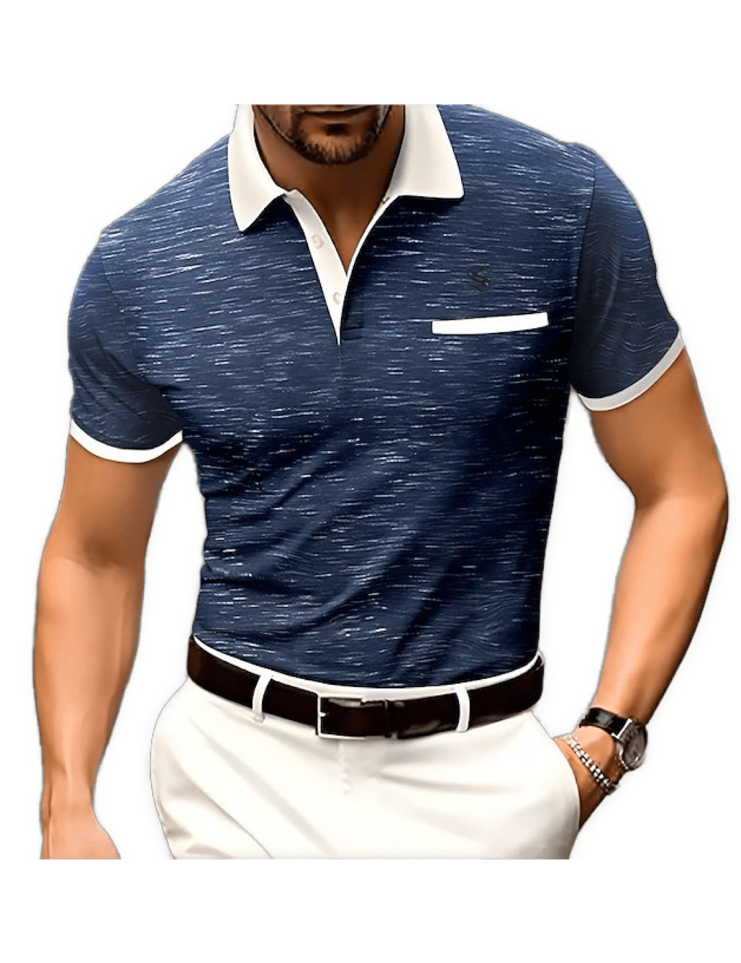Nava - Polo Shirt for Men - Sarman Fashion - Wholesale Clothing Fashion Brand for Men from Canada