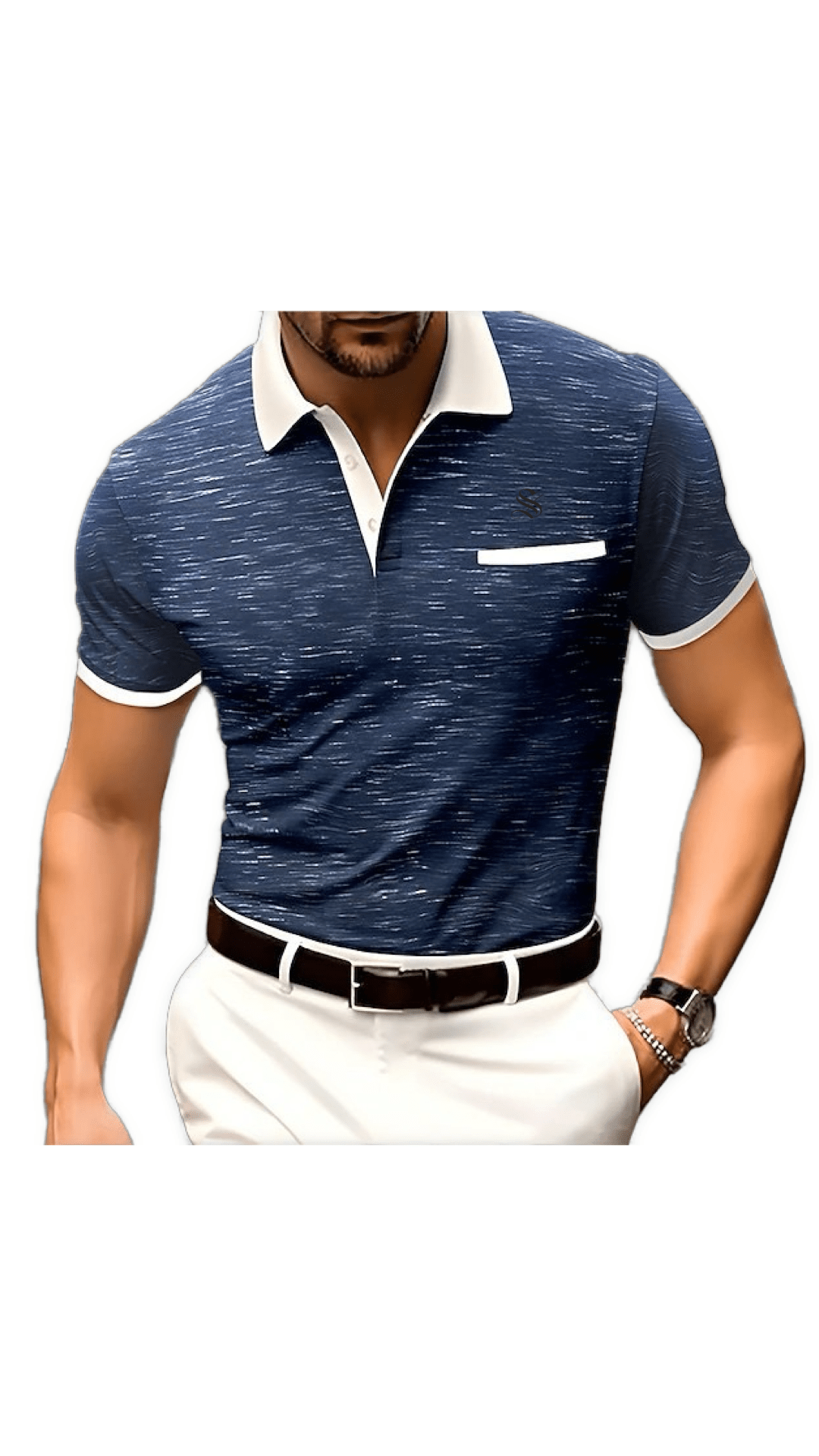 Nava - Polo Shirt for Men - Sarman Fashion - Wholesale Clothing Fashion Brand for Men from Canada