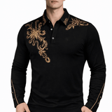 Naza 11 - Long Sleeves Polo Shirt for Men - Sarman Fashion - Wholesale Clothing Fashion Brand for Men from Canada