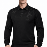 Naza 13 - Long Sleeves Polo Shirt for Men - Sarman Fashion - Wholesale Clothing Fashion Brand for Men from Canada