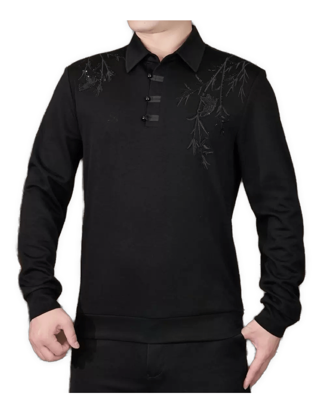 Naza 13 - Long Sleeves Polo Shirt for Men - Sarman Fashion - Wholesale Clothing Fashion Brand for Men from Canada