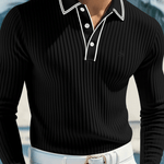 Naza 2 - Long Sleeves Polo Shirt for Men - Sarman Fashion - Wholesale Clothing Fashion Brand for Men from Canada