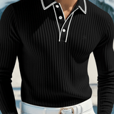 Naza 2 - Long Sleeves Polo Shirt for Men - Sarman Fashion - Wholesale Clothing Fashion Brand for Men from Canada