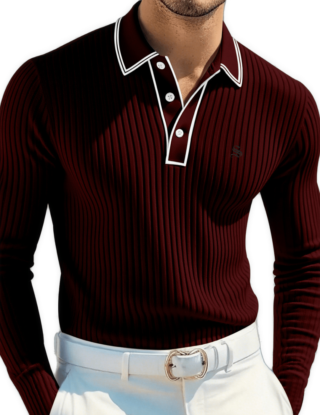 Naza 2 - Long Sleeves Polo Shirt for Men - Sarman Fashion - Wholesale Clothing Fashion Brand for Men from Canada
