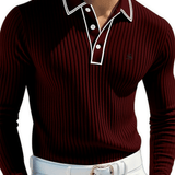 Naza 2 - Long Sleeves Polo Shirt for Men - Sarman Fashion - Wholesale Clothing Fashion Brand for Men from Canada
