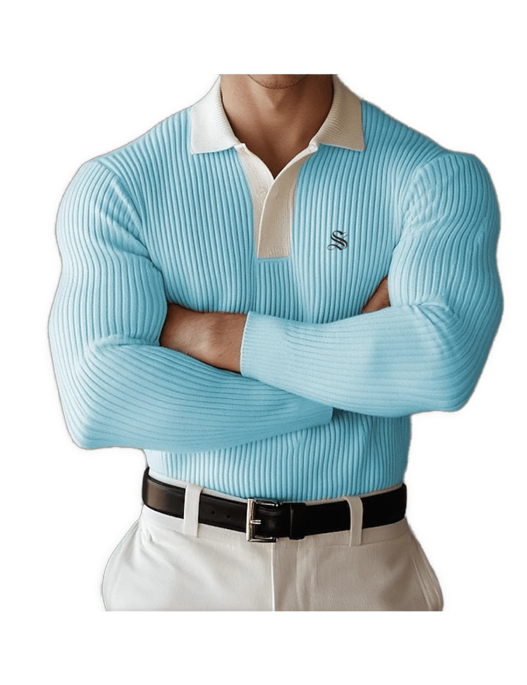 Naza - Long Sleeves Polo Shirt for Men - Sarman Fashion - Wholesale Clothing Fashion Brand for Men from Canada