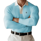 Naza - Long Sleeves Polo Shirt for Men - Sarman Fashion - Wholesale Clothing Fashion Brand for Men from Canada