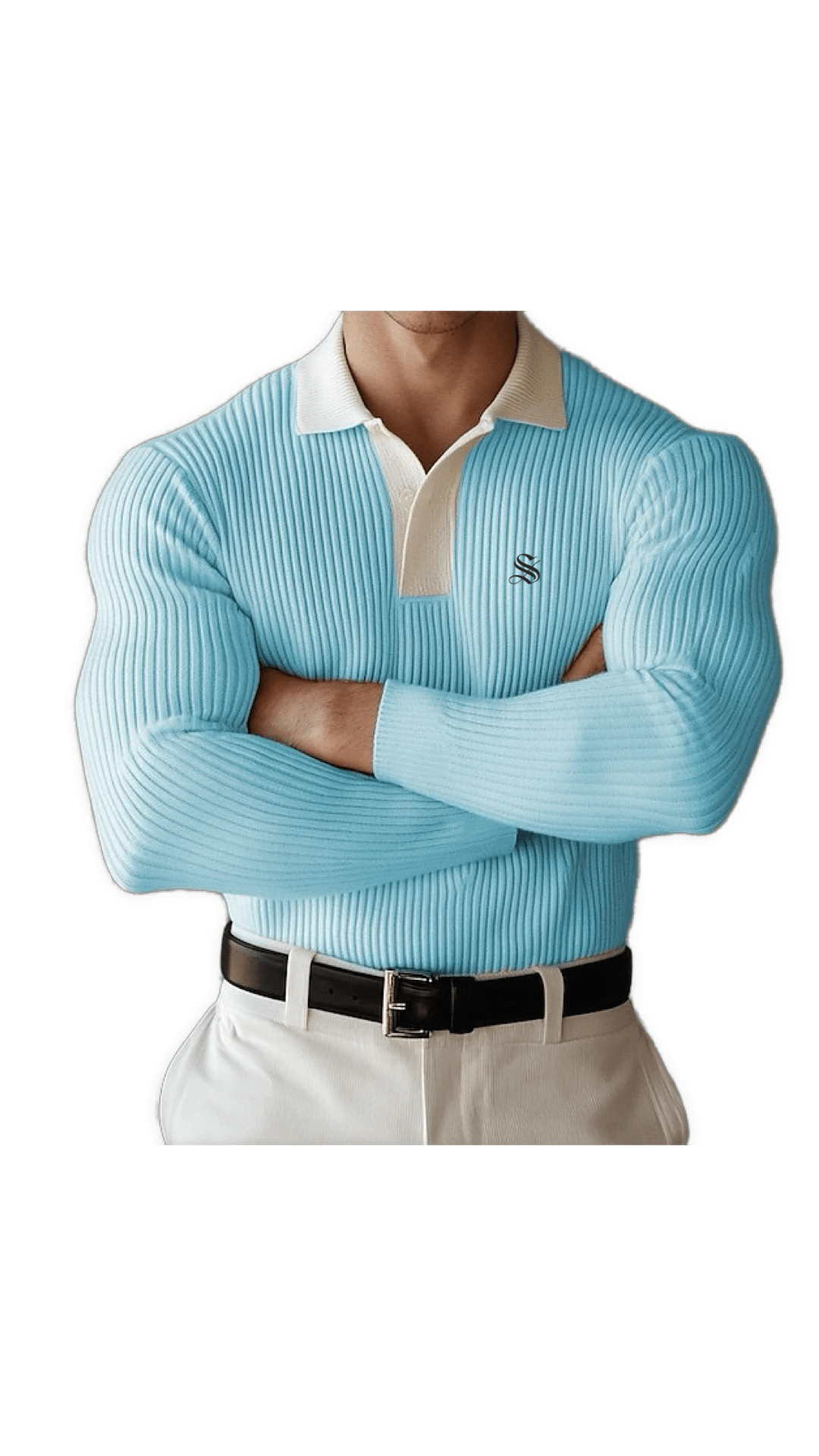 Naza - Long Sleeves Polo Shirt for Men - Sarman Fashion - Wholesale Clothing Fashion Brand for Men from Canada