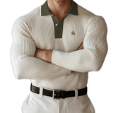 Naza - Long Sleeves Polo Shirt for Men - Sarman Fashion - Wholesale Clothing Fashion Brand for Men from Canada