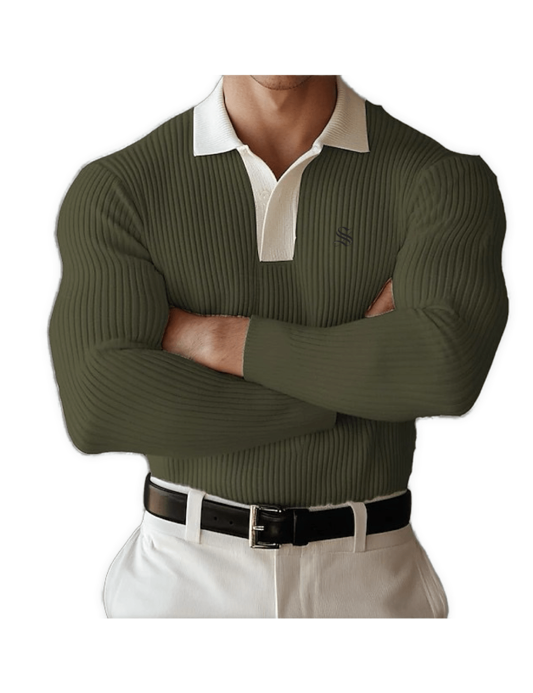 Naza - Long Sleeves Polo Shirt for Men - Sarman Fashion - Wholesale Clothing Fashion Brand for Men from Canada
