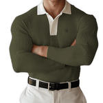 Naza - Long Sleeves Polo Shirt for Men - Sarman Fashion - Wholesale Clothing Fashion Brand for Men from Canada