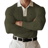 Naza - Long Sleeves Polo Shirt for Men - Sarman Fashion - Wholesale Clothing Fashion Brand for Men from Canada
