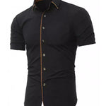 Neana - Short Sleeves Shirt for Men - Sarman Fashion - Wholesale Clothing Fashion Brand for Men from Canada