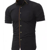 Neana - Short Sleeves Shirt for Men - Sarman Fashion - Wholesale Clothing Fashion Brand for Men from Canada